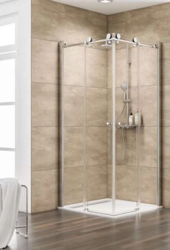 Schulte MasterClass Schiebetür Gleittür Eckeinstieg 8 Mm