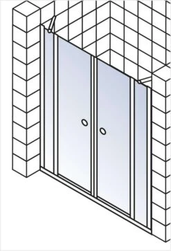 Schulte Garant Pendeltür In Nische 4-teilig -Schulte 1010 3