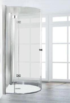 Schulte Garant U-Kabine Halbkreisdusche Mit Drehfalttüren