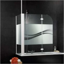 Schulte Sunny Badewannenfaltwand 2-teilig Inklusive Seitenwand Dekor Liane