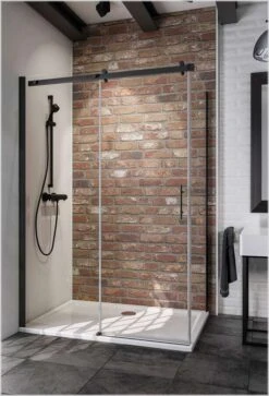 Schulte Alexa Style 2.0 Schiebetür Inklusive Seitenwand Black Style