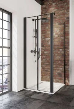 Schulte Alexa Style 2.0 Pendeltür Inklusive Seitenwand Black Style