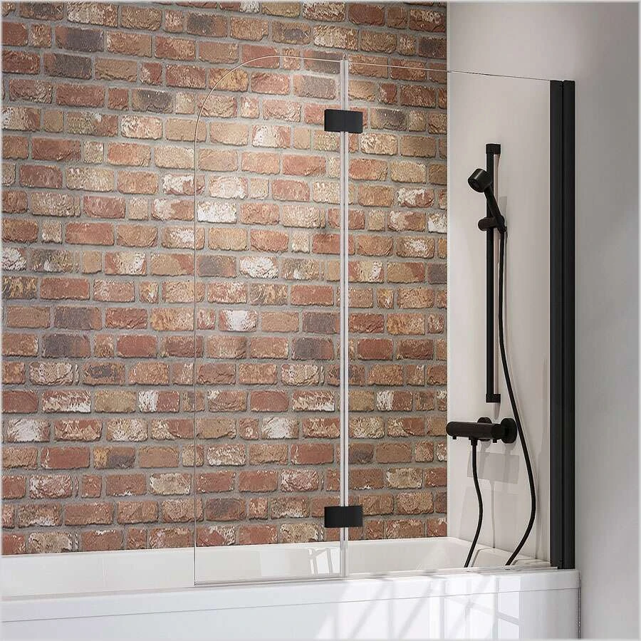 Schulte Komfort Badewannenfaltwand 2-teilig Black Style 2 Schulte Komfort Badewannenfaltwand 2-teilig Black Style – Bild 2