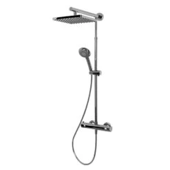 Schulte Duschmaster Rain Mit Thermostat, Kopfbrause Eckig