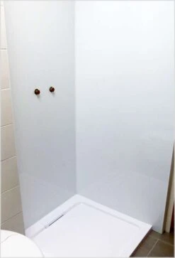 Schulte Decodesign Duschrückwand Farbe Set Eck Weiß -Schulte 10828 3