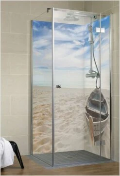 Schulte Decodesign Duschrückwand Foto über Eck Ruderboot Am Strand