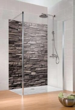 Schulte Decodesign Duschrückwand Dekor Stein Verblender Anthrazit