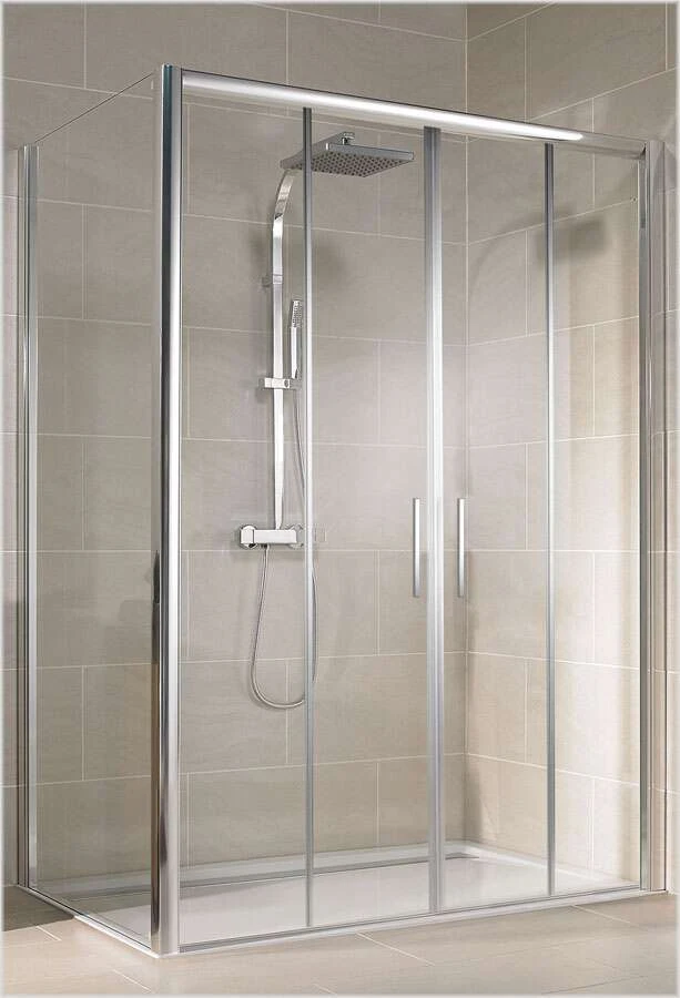 Schulte Kristall/Trend Gleittür 4-teilig Für Seitenwand Barrierefrei 8 Mm 1 Schulte Kristall/Trend Gleittür 4-teilig Für Seitenwand Barrierefrei 8 Mm