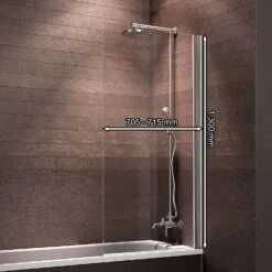 Schulte Berlin Badewannenfaltwand 130 X 69,5 Cm Ohne Bohren Alpinweiß 11 Schulte Berlin Badewannenfaltwand 130 X 69,5 Cm Ohne Bohren Alpinweiß -Schulte 11014 2