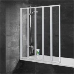 Schulte Badewannenfaltwand 5-teilig Faltwand Duschmeister Promo