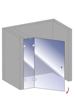 Schulte Davita Drehtür / Pendeltür An Nebenteil In Nische 8 Mm -Schulte 116 5