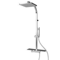 Schulte Duschsystem Duschmaster Rain II Mit Ablage Square