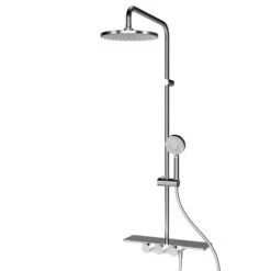 Schulte Duschsystem Duschmaster Rain III Mit Ablage Modern Plus Rund