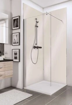 Schulte Decodesign Duschrückwand Dekor Creme Beige Hochglanz