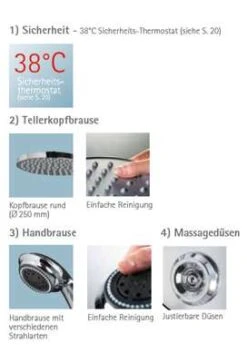 Schulte Duschmaster Mit Kopfbrause Und Thermostat In Alu-Chromoptik -Schulte 123 7
