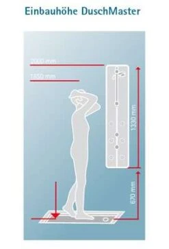 Schulte Duschmaster Mit Kopfbrause Und Thermostat In Alu-Chromoptik -Schulte 123 9
