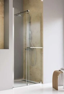 Schulte Toura Schiebetür-Gleittür Mit Rollen Unten In Nische 8 Mm