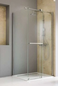 Schulte Toura Schiebetür-Gleittür Mit Rollen Unten Inklusive Seitenwand 8 Mm