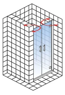 Schulte Toura Pendeltür In Nische 8 Mm -Schulte 12774 4
