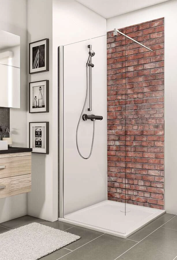 Schulte Decodesign Duschrückwand Dekor Stein Alter Klinker Rot 1 Schulte Decodesign Duschrückwand Dekor Stein Alter Klinker Rot