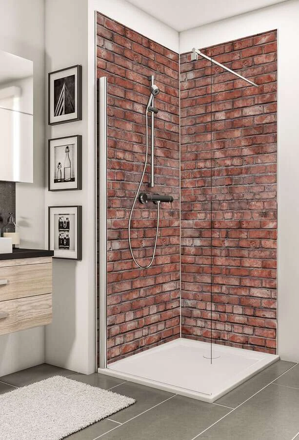 Schulte Decodesign Duschrückwand Dekor Stein Alter Klinker Rot 2 Schulte Decodesign Duschrückwand Dekor Stein Alter Klinker Rot – Bild 2