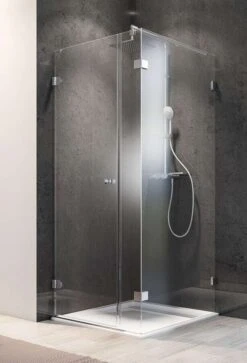 Schulte Davita Drehtür / Pendeltür Mit Nebenteil Inkl. Seitenwand 8 Mm -Schulte 128 8