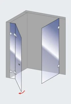 Schulte Davita Drehtür / Pendeltür An Nebenteil Inkl. Seitenwand 8 Mm -Schulte 129 4