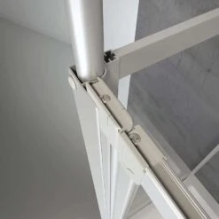 Duschmeister 302 Badewannenaufsatz 3-teilig Echtglas Alpinweiss Badewannentiefe 73-75 -Schulte 13176 2