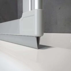 Duschmeister 302 Badewannenaufsatz 3-teilig Echtglas Alpinweiss Badewannentiefe 73-75 -Schulte 13176 3