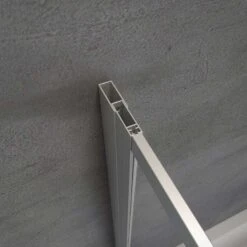 Duschmeister 302 Badewannenaufsatz 3-teilig Echtglas Alunatur Badewannentiefe 68-71 -Schulte 13179 6