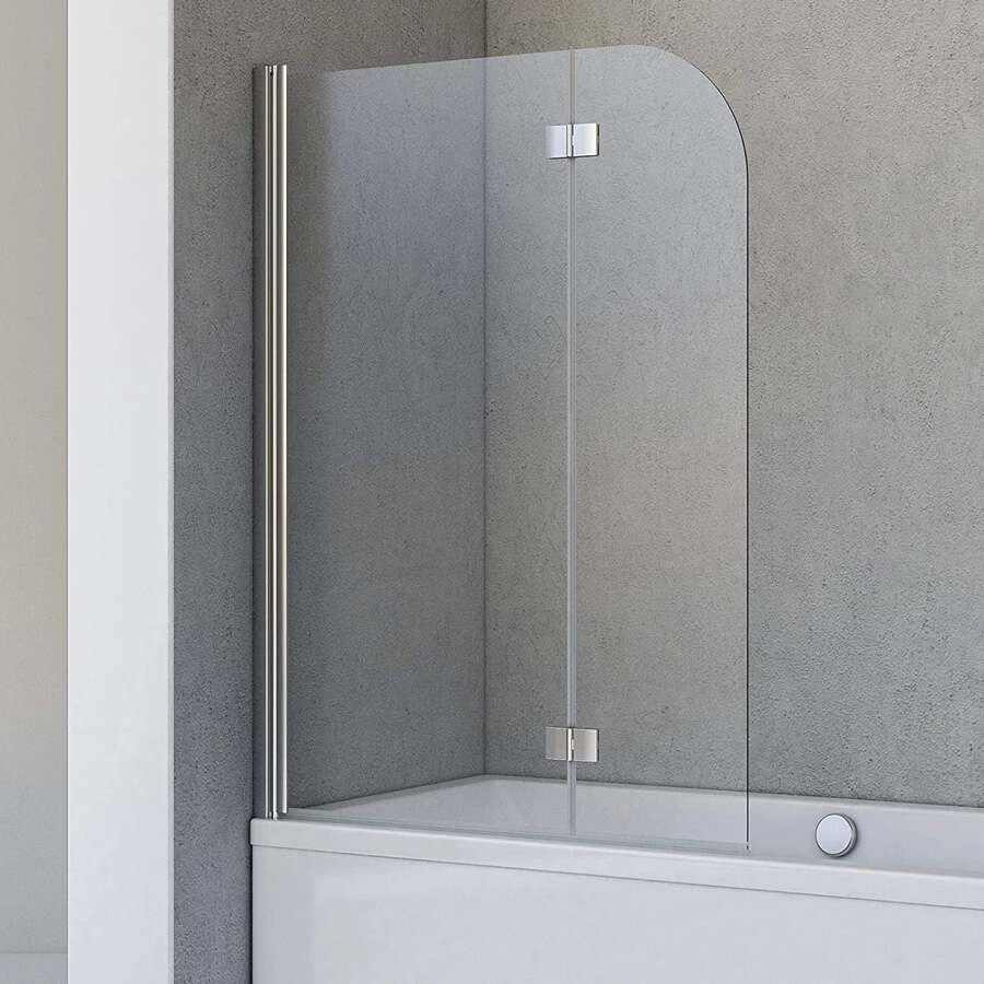 Schulte Badewannenfaltwand Breathe, 2-teilig 106 X 142 Cm, 5 Mm Sicherheitsglas (ESG) Klar Hell 2 Schulte Badewannenfaltwand Breathe, 2-teilig 106 X 142 Cm, 5 Mm Sicherheitsglas (ESG) Klar Hell – Bild 2