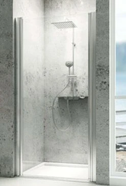 Schulte Garant Drehtür In Nische Express Plus Alu-Natur