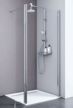 Schulte Alexa Style 2.0 Duschwand Walk In 6 Mm Mit Beweglichem Element