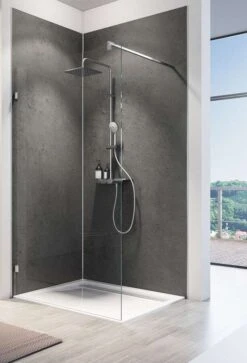 Schulte Decodesign Duschrückwand Dekor Softtouch, Stein Anthrazit