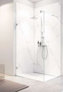 Schulte Decodesign Duschrückwand Dekor Softtouch, Stein Marmor-Bianco