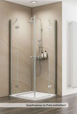 Schulte MasterClass Eckeinstieg 4-teilig Inklusive Duschwanne EF Flat Express Plus