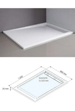 Schulte MasterClass Gleittür / Schiebetür Inkl. Seitenwand Und Duschwanne Mit Rinne Express Plus -Schulte 13486 2