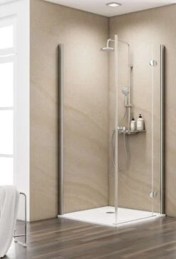 Schulte MasterClass Drehtür An Nebenteil Inkl. Seitenwand Und Duschwanne Express Plus