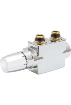 Schulte Thermostat-Set Mittenanschlussgarnitur Mit Blende Verchromt