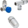 Schulte Thermostat-Set Eck Mischbetrieb Version Rechts Verchromt