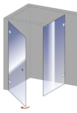 Schulte Davita Drehtür Inklusive Seitenwand 8 Mm -Schulte 1410 5