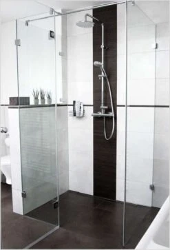 Schulte Davita U-Kabine Mit Drehtür / Pendeltür An Nebenteil 8 Mm