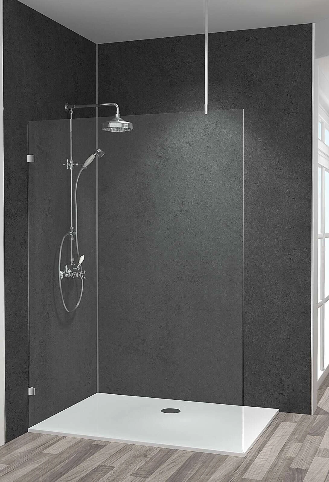 Schulte Davita Duschwand Walk In Mit Deckenstrebe 8 Mm 1 Schulte Davita Duschwand Walk In Mit Deckenstrebe 8 Mm