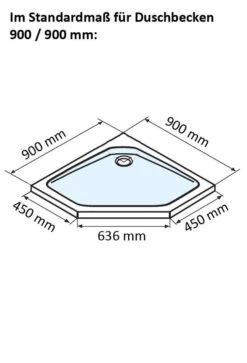 Schulte Alexa Style 2.0 Fünfeckdusche 3-teilig / 4-teilig -Schulte 1439 2