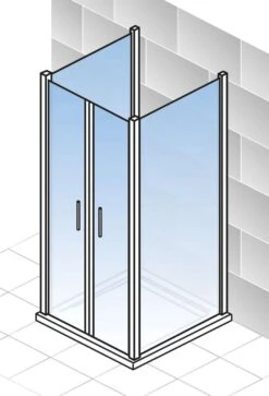 Schulte Alexa Style 2.0 U-Kabine Pendeltür Inklusive Zwei Seitenwände -Schulte 1450 6