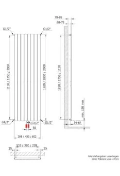 Schulte Heizkörper Aachen Mit Mittigem Anschluss -Schulte 1451 7