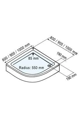 Schulte Kristall Trend Runddusche Komplett Set 80 3 Schulte Kristall Trend Runddusche Komplett Set 80 – Bild 3