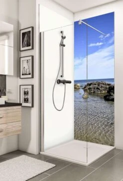 Schulte Decodesign Duschrückwand Foto Steinstrand