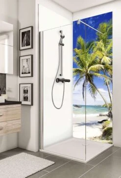 Schulte Decodesign Duschrückwand Foto Palmenstrand