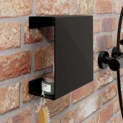 Schulte Duschablage L, Mattschwarz